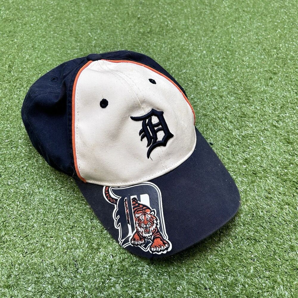 Detroit Tigers Vintage 90s New Era Hat Strapback Embroidered